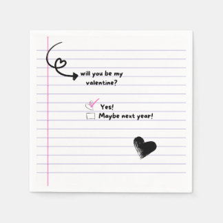私のバレンタインデーのナプキンスになるかな？ スタンダードカクテルナプキン