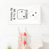 私のバレンタインデーのバナー 横断幕 (インサイチュ)