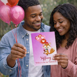 私のバレンタインデーのフクシちゃんにしてくれませんか？風船付き シーズンカード