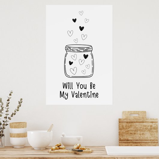 私のバレンタインデーのポスター ポスター (キッチン)