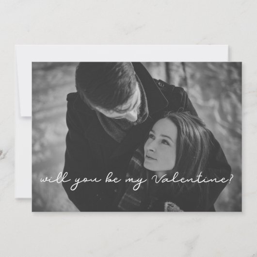 私のバレンタインデーの写真カードは欲しい シーズンカード (正面)