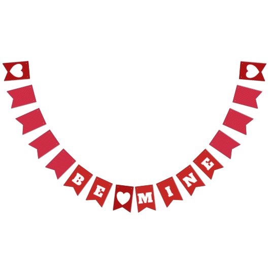 私のバレンタインデーの旗 バンティングフラッグ (全)