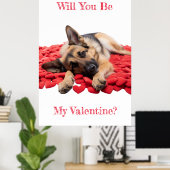 私のバレンタインデーの羊飼いのポスターになるかな ポスター (ホームオフィス)