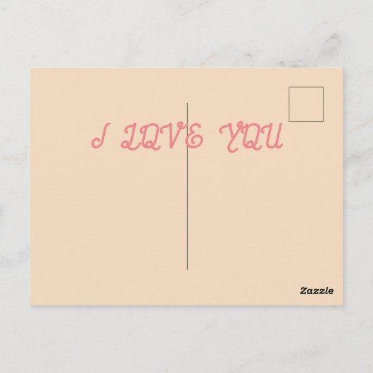 私のバレンタインデーはがき ポストカード (裏面)