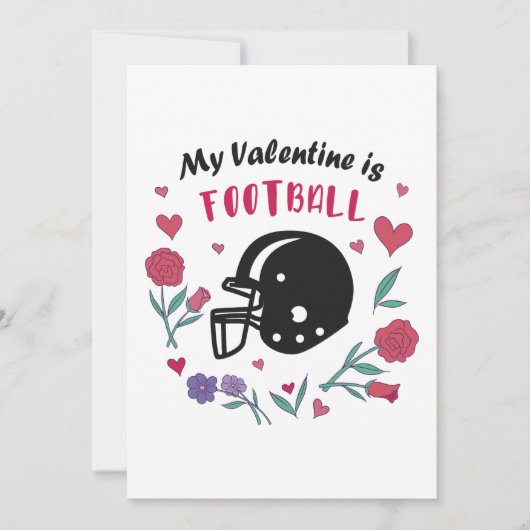 私のバレンタインデーはサッカー 招待状 (正面)