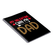 私のバレンタインデーは私にパパヒョウ水牛プレイドを呼び出す ノートブック (右側)