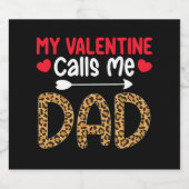 私のバレンタインデーは私にパパヒョウ水牛プレイドを呼び出す ビールラベル (シングルラベル)