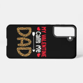 私のバレンタインデーは私にパパヒョウ水牛プレイドを呼び出す SAMSUNG GALAXYケース (裏面横)