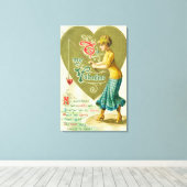 私のバレンタインデーへ キャンバスプリント (インサイチュ (ウッドフロア))