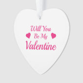 私のバレンタインデーアクリルハートオーナメント オーナメント (正面)