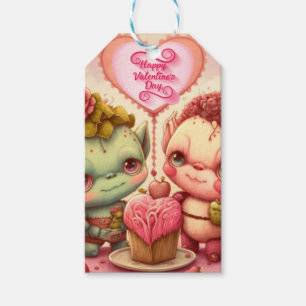 私のバレンタインデーカスタムのカード ギフトタグ