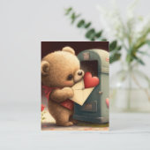 私のバレンタインデーカスタムのカード ポストカード (スタンド正面)