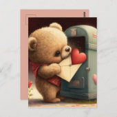 私のバレンタインデーカスタムのカード ポストカード (正面/裏面)