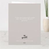 私のバレンタインデーカッコいいフローラカード サンキューカード (裏面)