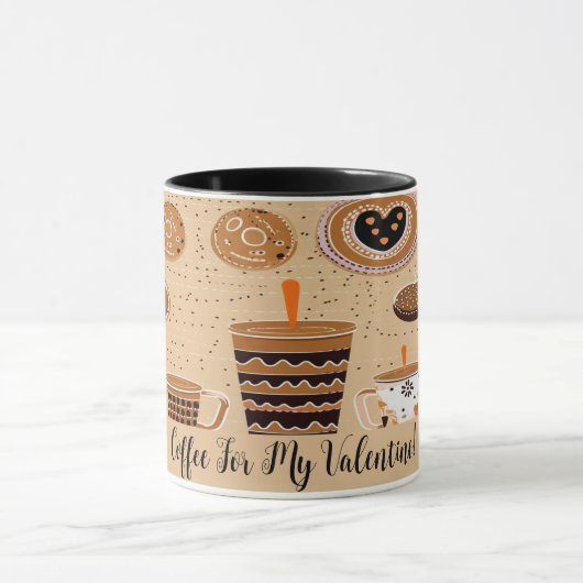 私のバレンタインデーカワイイスケッチNo1 マグカップ (中央)