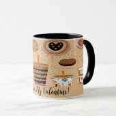 私のバレンタインデーカワイイスケッチNo1 マグカップ (正面右)