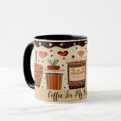 私のバレンタインデーカワイイスケッチNo2 マグカップ (正面左)