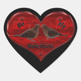 私のバレンタインデーキスをするブ ハートシール