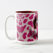 私のバレンタインデーコーヒーマグからのSippin'の愛 ツートーンマグカップ (左)