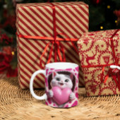 私のバレンタインデーコーヒーマグからのSippin'の愛 ツートーンマグカップ