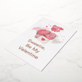 私のバレンタインデー | バレンタインデー 箔シーズンカード (回転した状態)