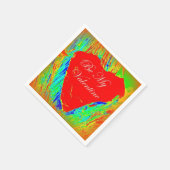 私のバレンタインパーティーナプキン スタンダードカクテルナプキン (角)