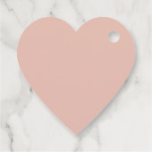 私のバレンタインピンクのハート フェイバータグ (裏面)