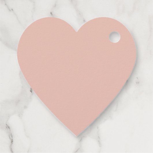 私のバレンタインピンクのハート フェイバータグ (裏面)