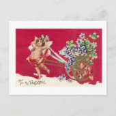 私のバレンタインファッションドの古いバレンタインデー シーズンポストカード (正面)