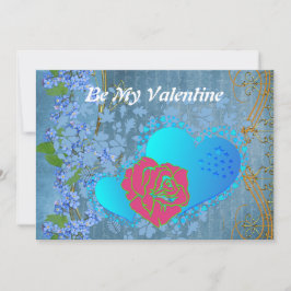 私のバレンタインロマンチックなバラスイープハートカード