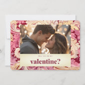 私のバレンタインロマンチックな写真バレンタイン シーズンカード (正面)