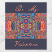 私のバレンタインワインラベルになる ワインラベル (シングルラベル)