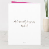 私のバレンタインヴィンテージかわいいテディベア カード (裏面)