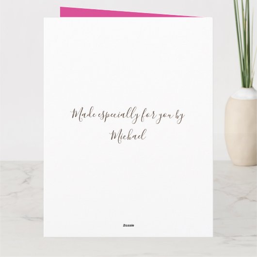 私のバレンタインヴィンテージかわいいテディベア カード (裏面)