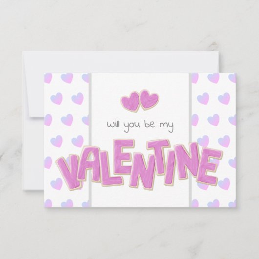 私のバレンタイン切り出しクッキー カード (正面)