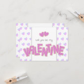 私のバレンタイン切り出しクッキー カード (正面/裏面インサイチュ)