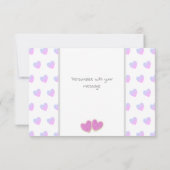 私のバレンタイン切り出しクッキー カード (裏面)