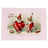 私のバレンタイン抱き枕 ラージペーパーバッグ (裏面)