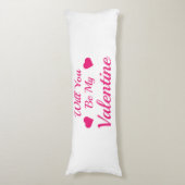 私のバレンタイン抱き枕(20 x 54") ボディピロー (正面縦)