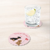 私のバレンタイン犬なんて ペーパーコースター (インサイチュ)