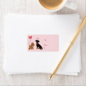 私のバレンタイン犬なんて ラベル (インサイチュ)