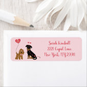 私のバレンタイン犬なんて ラベル (インサイチュ)