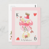 私のバレンタイン王と女王になる ポストカード (正面/裏面)