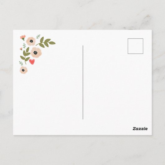 私のバレンタイン王と女王になる ポストカード (裏面)