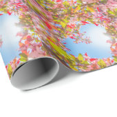 私のバレンタイン自然開花ハートの花 ラッピングペーパー (ロールコーナー)