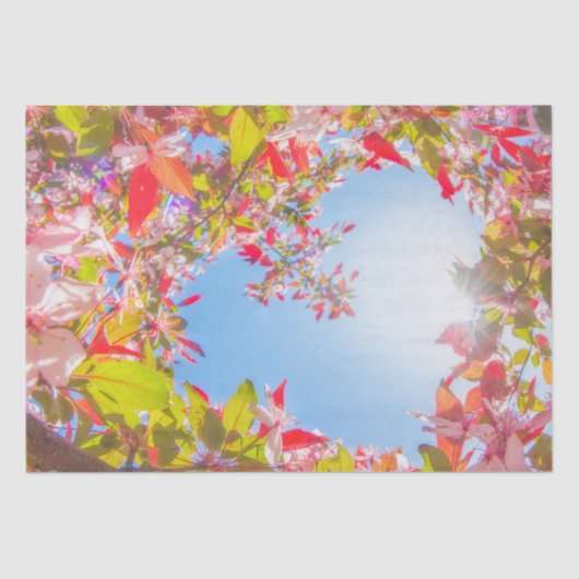 私のバレンタイン自然開花ハートの花 薄葉紙 (正面)