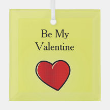 私のバレンタイン赤いハートを黄色にする