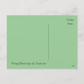 私のバレンタイン郵便はがきに白鳥を泳ぐヴィンテージ シーズンポストカード (裏面)