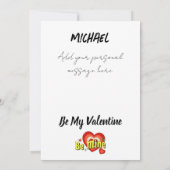 私のバレンタイン オーダーメイドバレンタインデーのカード 招待状 (裏面)