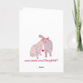 私のバレンタイン、キスをするな猫カードです シーズンカード (裏面)